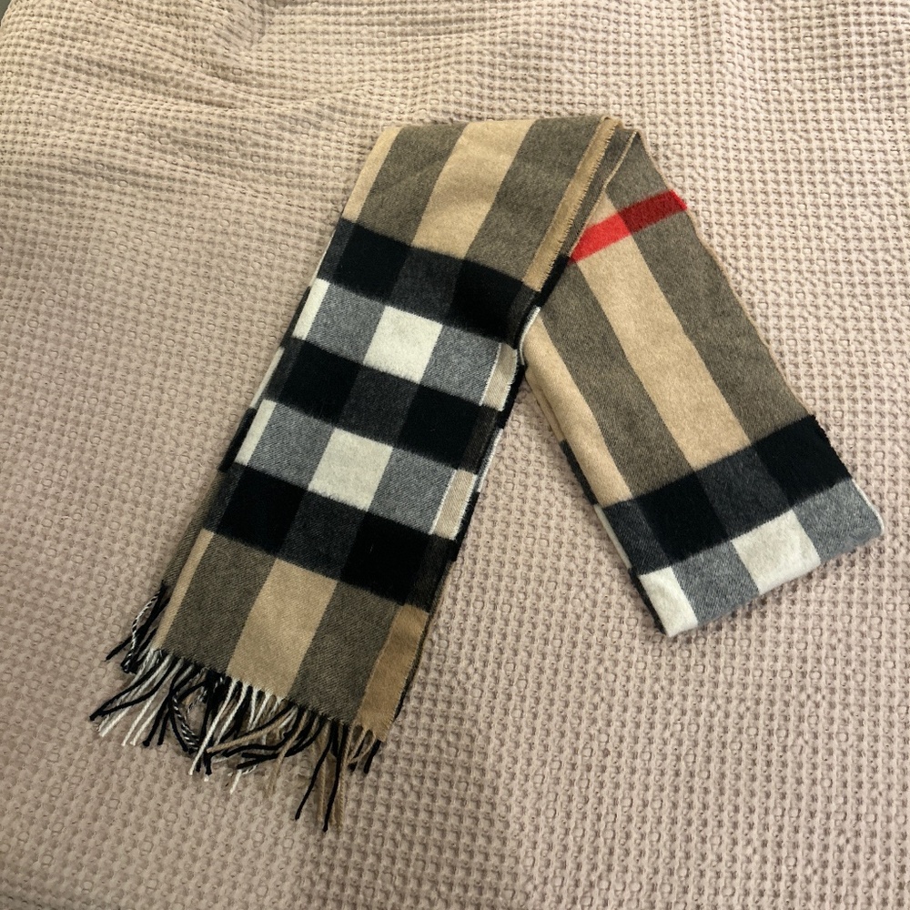 Burberry Check Cashmere Scarf